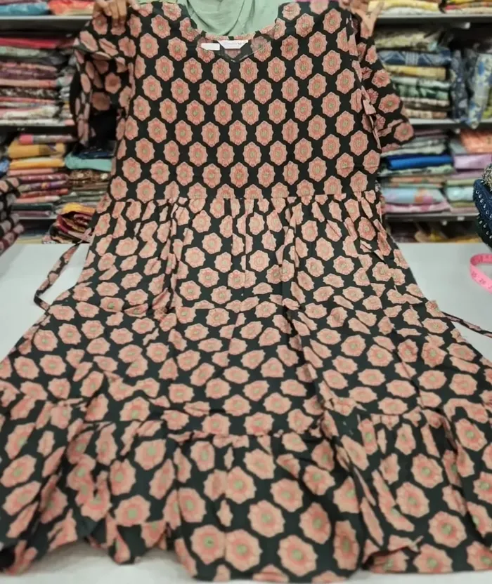 Premium Ajrak 60/60 Cotton Frock | AK1445